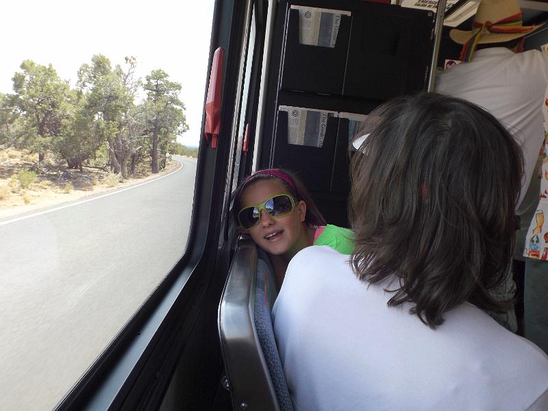 DSCF0092.JPG - Grand Canyon - Kayla riding the bus