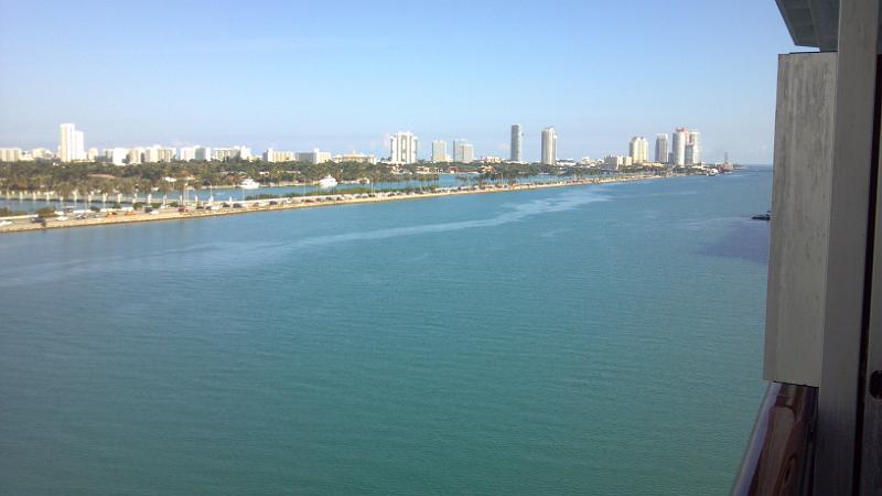 2013-01-20_14-09-34_143.jpg - Leaving Port of Miami - View from our balcony on Deck 7
