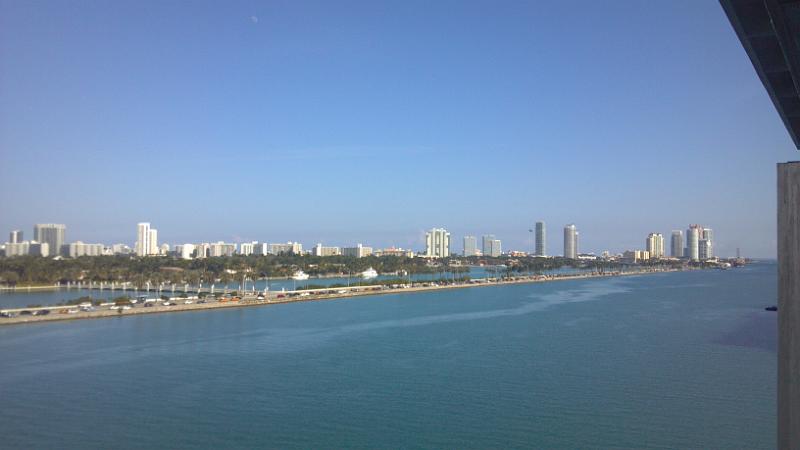 2013-01-20_14-09-41_167.jpg - Leaving Port of Miami - View from our balcony on Deck 7